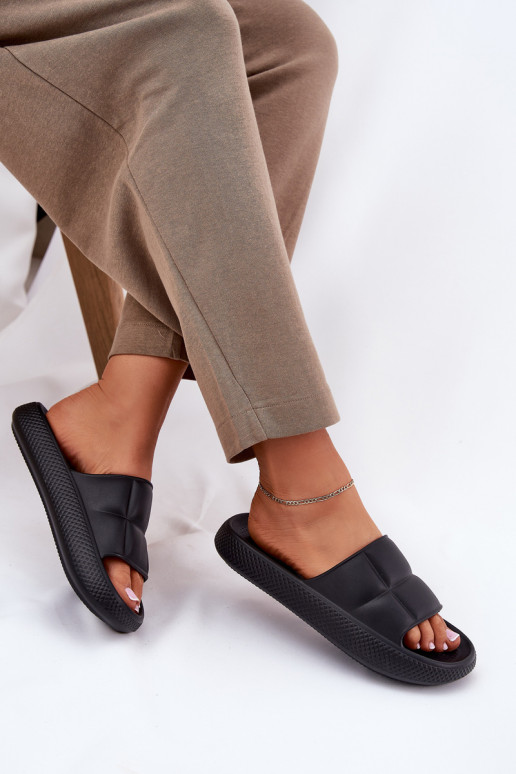  Moteriškos šlepetės LEE MAYA SLIDER WOMEN LOW 50251016 Juodos spalvos