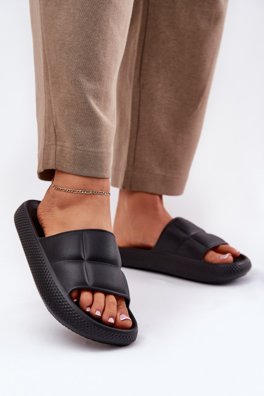  Moteriškos šlepetės LEE MAYA SLIDER WOMEN LOW 50251016 Juodos spalvos