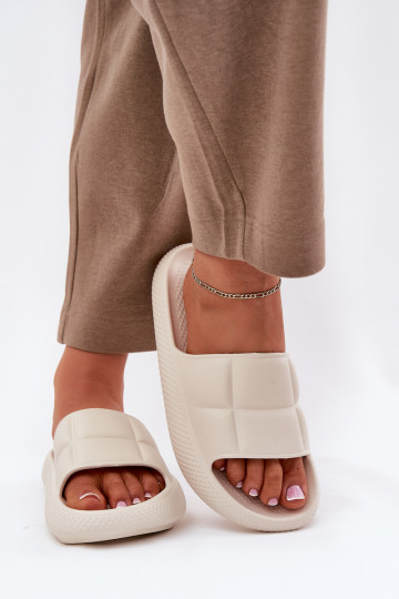 Moteriškos šlepetės LEE MAYA SLIDER WOMEN LOW 50251016 smėlio spalvos