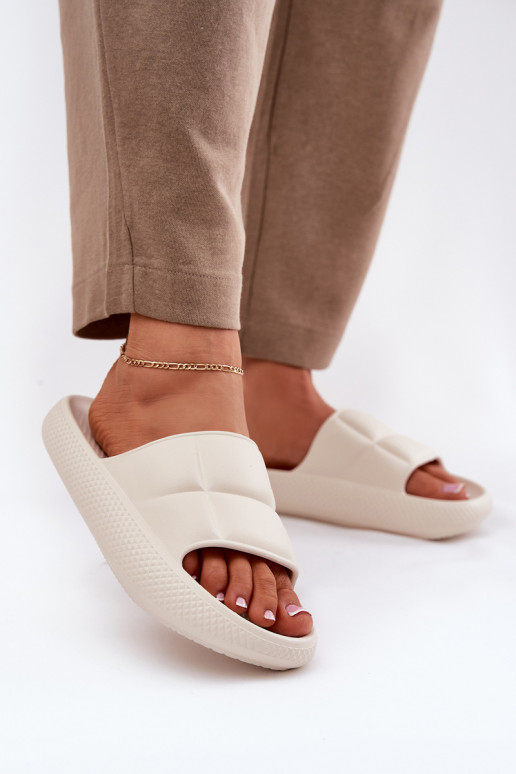  Moteriškos šlepetės LEE MAYA SLIDER WOMEN LOW 50251016 smėlio spalvos