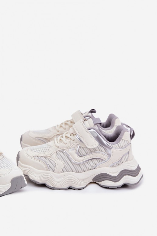  modelio batai Vaikiški su masyviu padu baltos spalvos Lianees