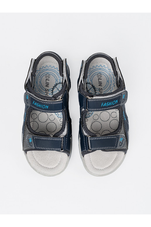 tamsiai mėlynos spalvos  sandalai