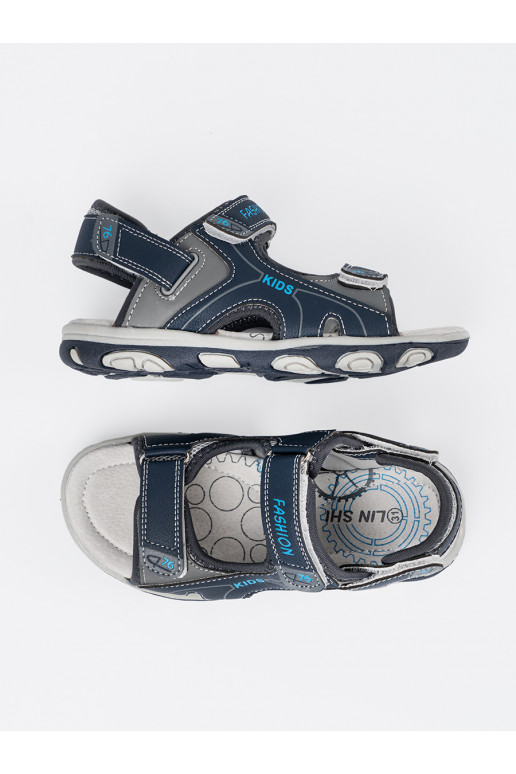 tamsiai mėlynos spalvos  sandalai