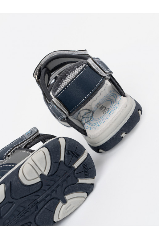 tamsiai mėlynos spalvos  sandalai