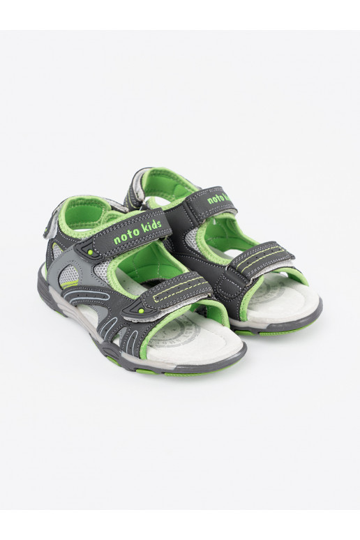 pilkos spalvos sandalai 