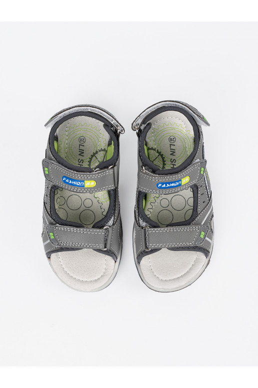 berniukų pilkos spalvos sandalai