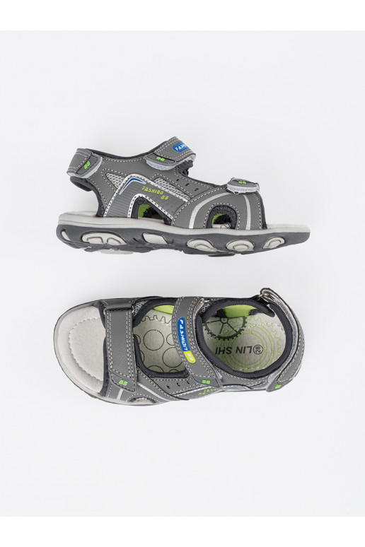 berniukų pilkos spalvos sandalai