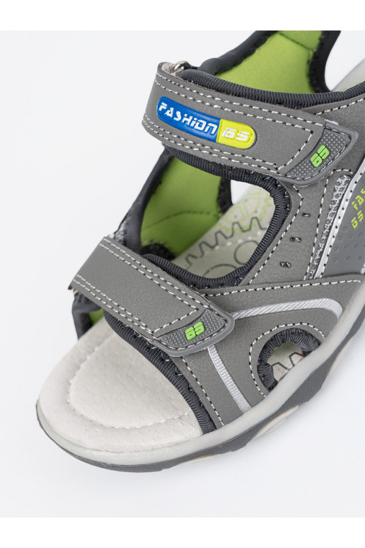 berniukų pilkos spalvos sandalai