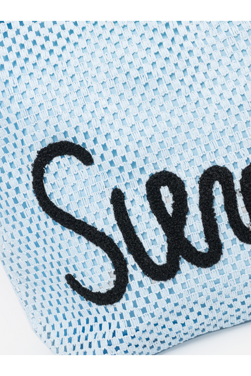 Mėlyna torba plażowa