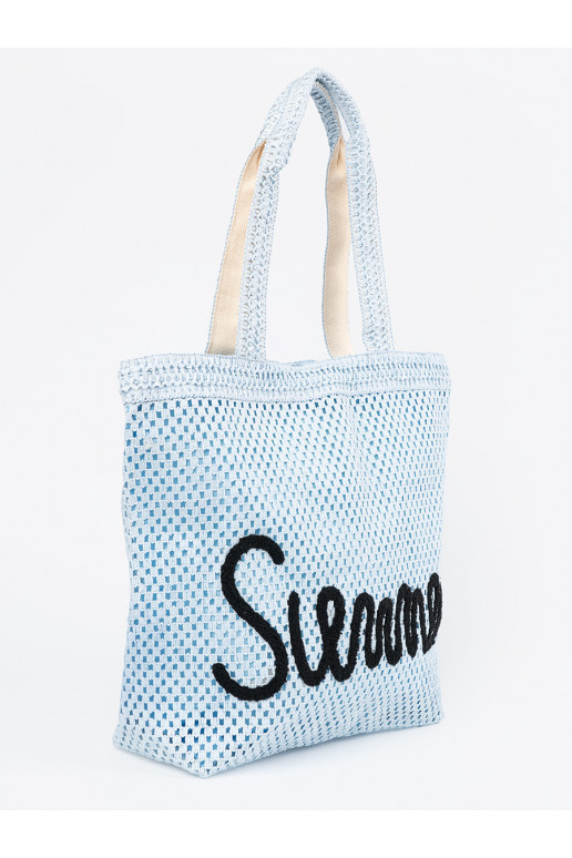 Mėlyna torba plażowa