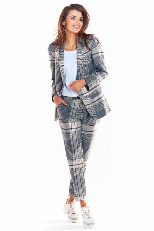 Moteriškos languotos kelnės iš awama