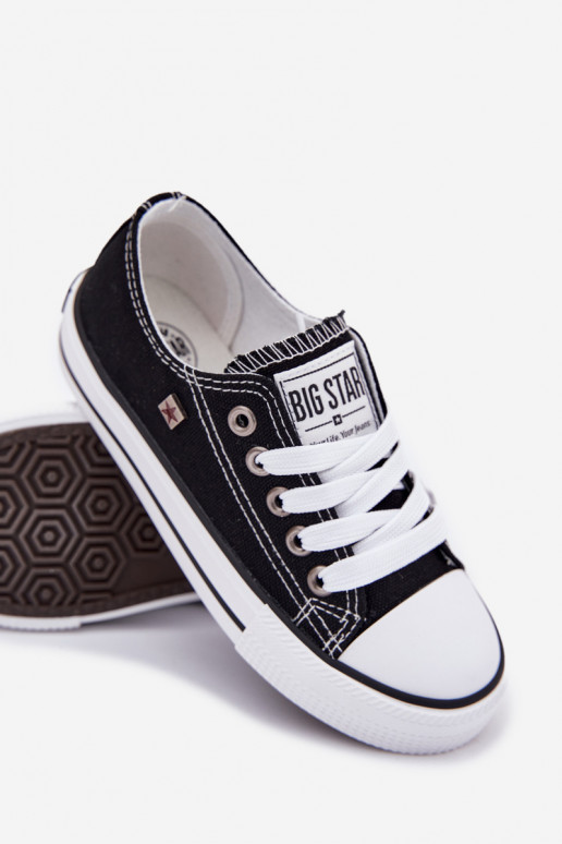 Vaikiški Klasikinio modelio laisvalaikio batai Big Star DD374163 juodos spalvos