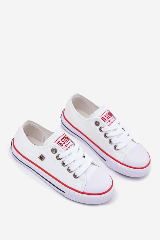 Vaikiški Klasikinio modelio laisvalaikio batai Big Star DD374160 baltos spalvos Vaikiški Klasikinio modelio laisvalaikio batai Big Star DD374160 baltos spalvos