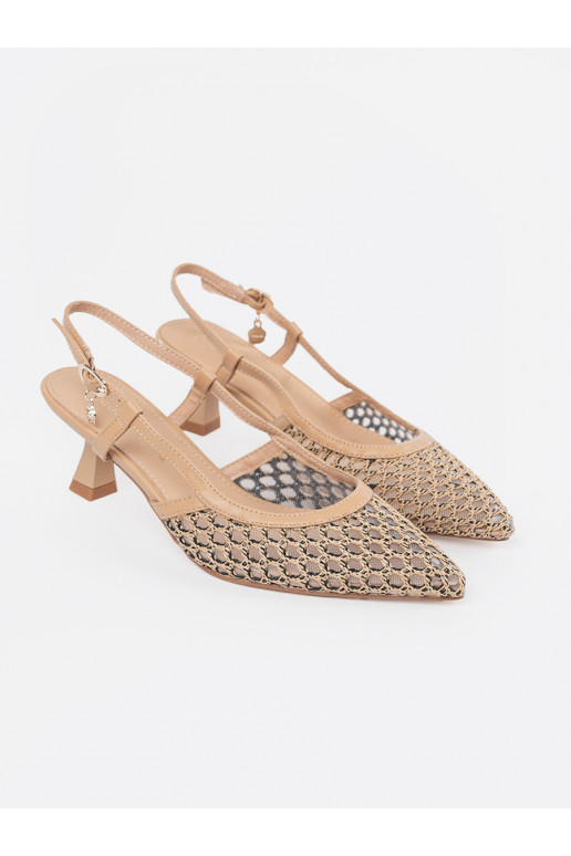 smėlio spalvos aukštakulniai  