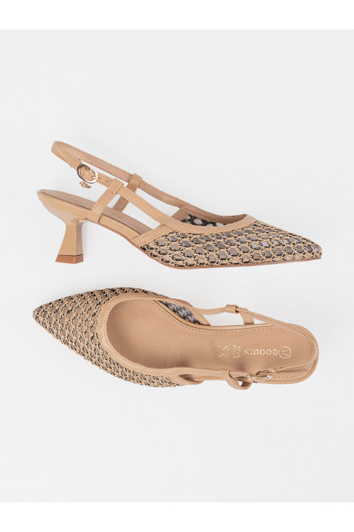 smėlio spalvos aukštakulniai  