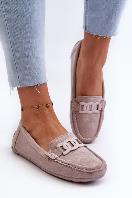   Zomšiniai mokasinai Violetinės spalvos Rabell