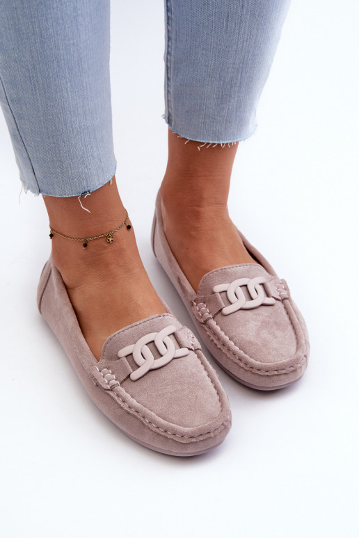   Zomšiniai mokasinai Violetinės spalvos Rabell