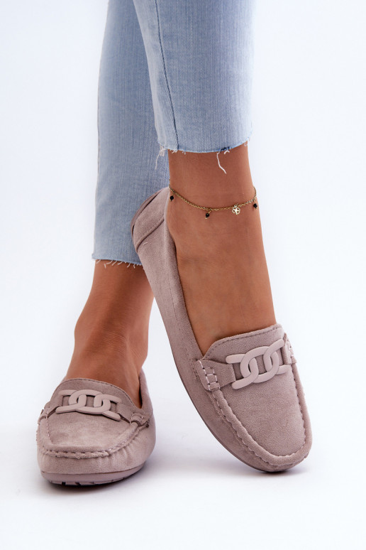   Zomšiniai mokasinai Violetinės spalvos Rabell