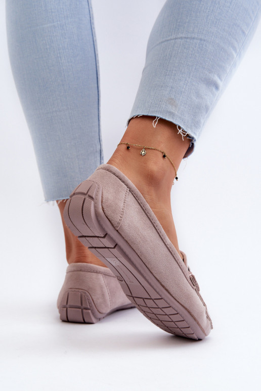   Zomšiniai mokasinai Violetinės spalvos Rabell