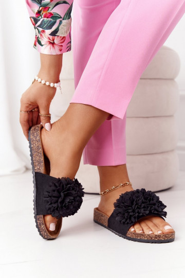 Šlepetės  Juodos spalvos Flowerbomb 2