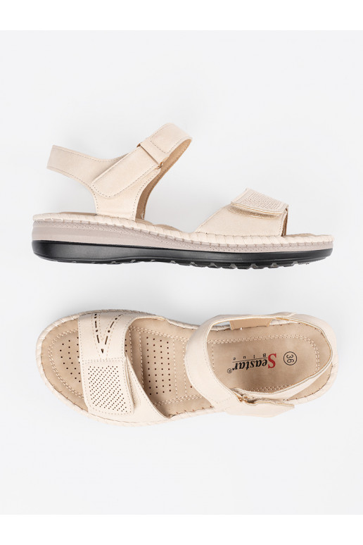 dramblio kaulo spalvos  sandalai  dramblio kaulo spalvos  sandalai