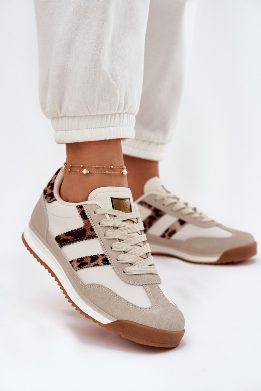   modelio batai  su leopardo kailio raštais smėlio spalvos Rulaana