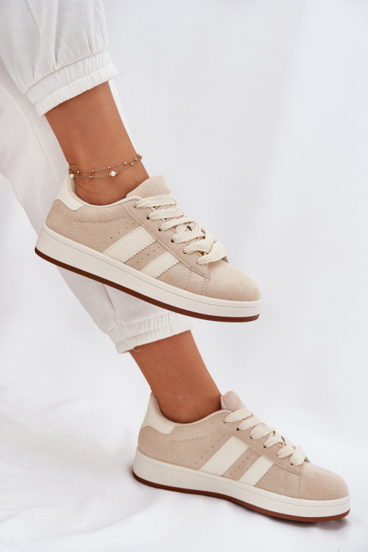  modelio batai  Z iš eko zomšosu smėlio spalvos Arlenina