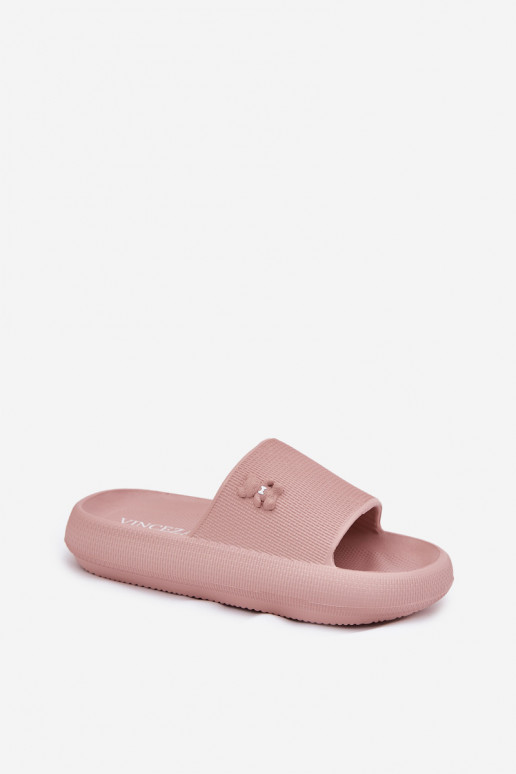  Moteriškos šlepetės su platforma  Vinceza 75210 rožinės spalvos