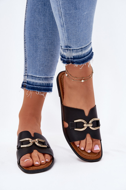 Šlepetės   Detalem Juodos spalvos Amiresna