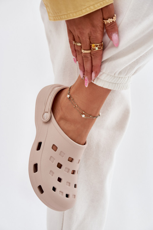 Moteriškos šlepetės  LEMIGO 806 smėlio spalvos