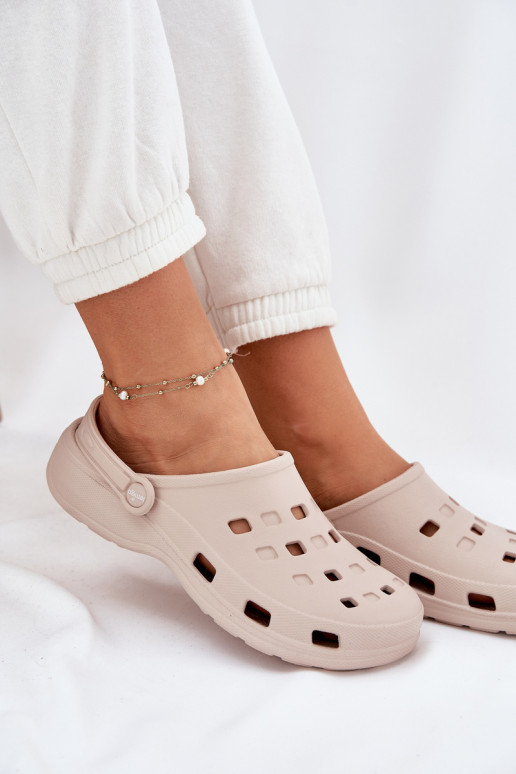 Moteriškos šlepetės  LEMIGO 806 smėlio spalvos