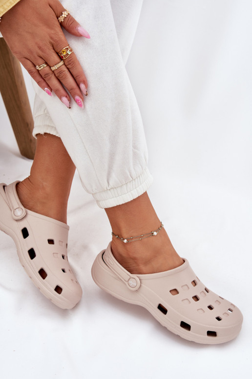 Moteriškos šlepetės  LEMIGO 806 smėlio spalvos