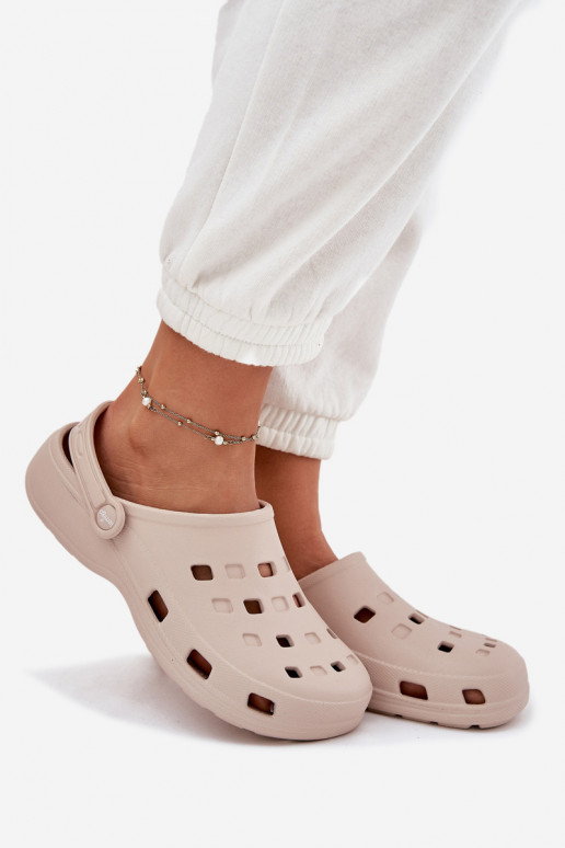 Moteriškos šlepetės  LEMIGO 806 smėlio spalvos