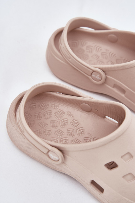 Moteriškos šlepetės  LEMIGO 806 smėlio spalvos