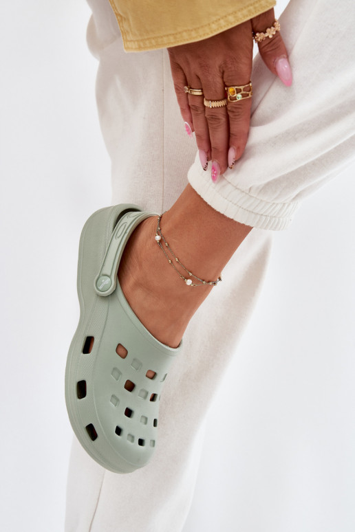 Moteriškos šlepetės  LEMIGO 806 mėtinės spalvos