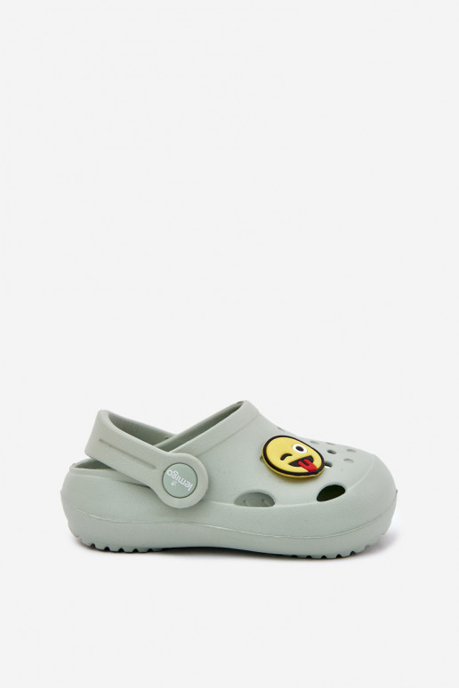 Šlepetės Vaikiški  Z Przypinką LEMIGOSE 880 mėtinės spalvos