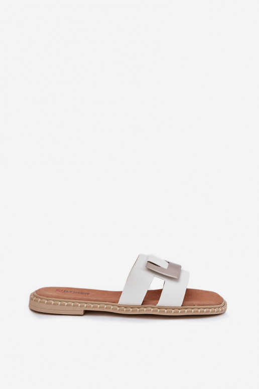 Šlepetės   Detalem Artiker 56C1334 baltos spalvos