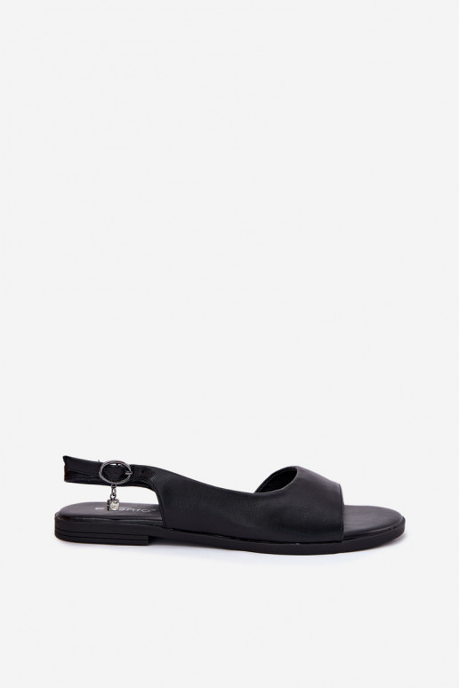 Moteriškos basutės su plačiais kulniukais Juodos spalvos Weanise