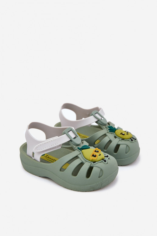 sandalai Vaikiški su lipniais užsegimais Owoce 83615 Ipanema Summer XIV Baby žalios spalvos sandalai Vaikiški su lipniais užsegimais Owoce 83615 Ipanema Summer XIV Baby žalios spalvos