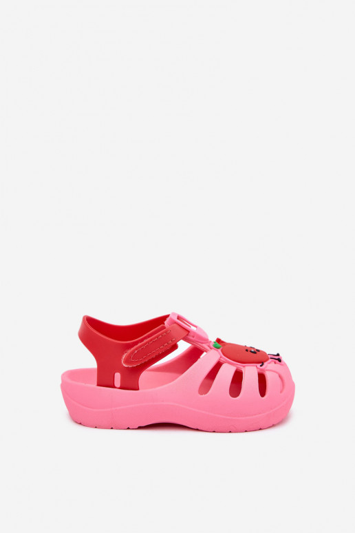 sandalai Vaikiški su lipniais užsegimais Owoce 83615 Ipanema Summer XIV rožinės-raudonos spalvos sandalai Vaikiški su lipniais užsegimais Owoce 83615 Ipanema Summer XIV rožinės-raudonos spalvos