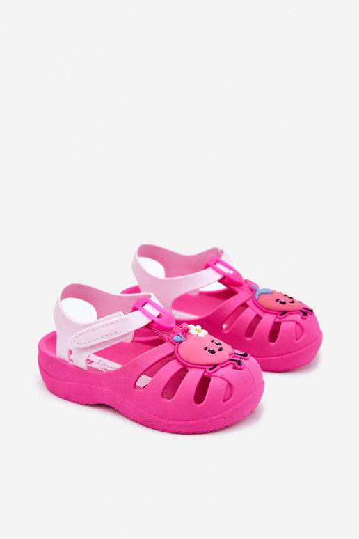 sandalai Vaikiški su lipniais užsegimais Owoce 83615 Ipanema Summer XIV rožinės spalvos sandalai Vaikiški su lipniais užsegimais Owoce 83615 Ipanema Summer XIV rožinės spalvos