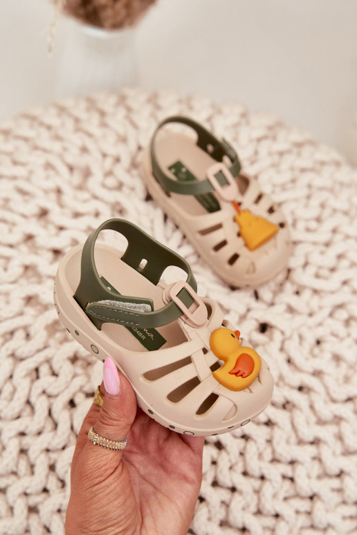 sandalai Vaikiški su lipniais užsegimais 83619 Ipanema Summer XV Baby smėlio spalvos sandalai Vaikiški su lipniais užsegimais 83619 Ipanema Summer XV Baby smėlio spalvos
