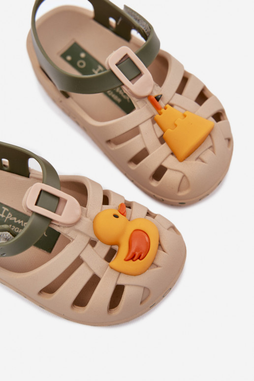 sandalai Vaikiški su lipniais užsegimais 83619 Ipanema Summer XV Baby smėlio spalvos sandalai Vaikiški su lipniais užsegimais 83619 Ipanema Summer XV Baby smėlio spalvos