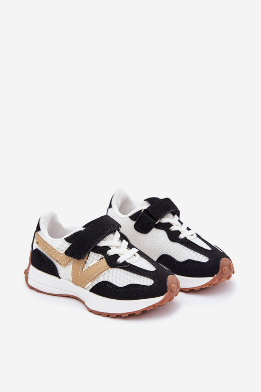  modelio batai Vaikiški su lipniais užsegimais Baltos-Juodos spalvos Tezzu