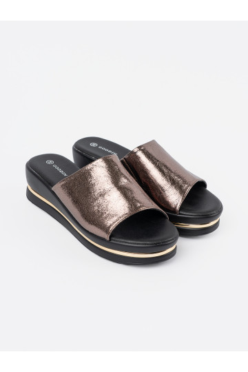 Metallic dizaino Šlepetės   su platforma 2