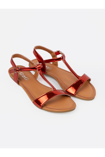 raudonos spalvos sandalai   2