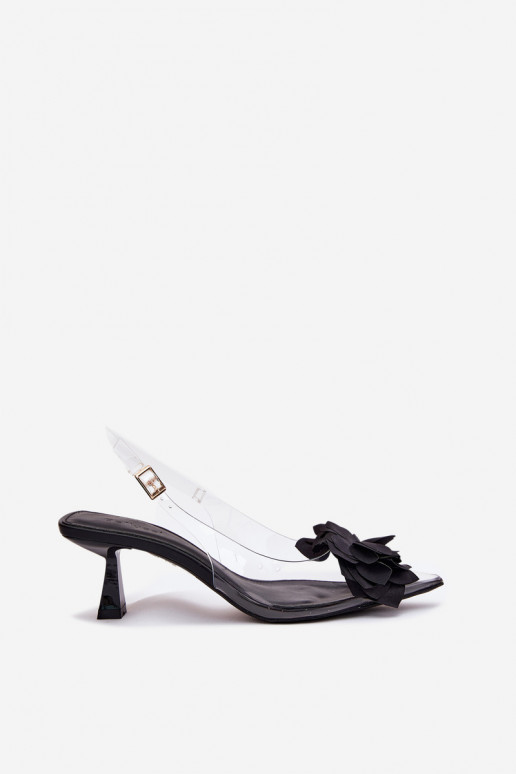  basutės su plonais kulniukais   Juodos spalvos Risalie