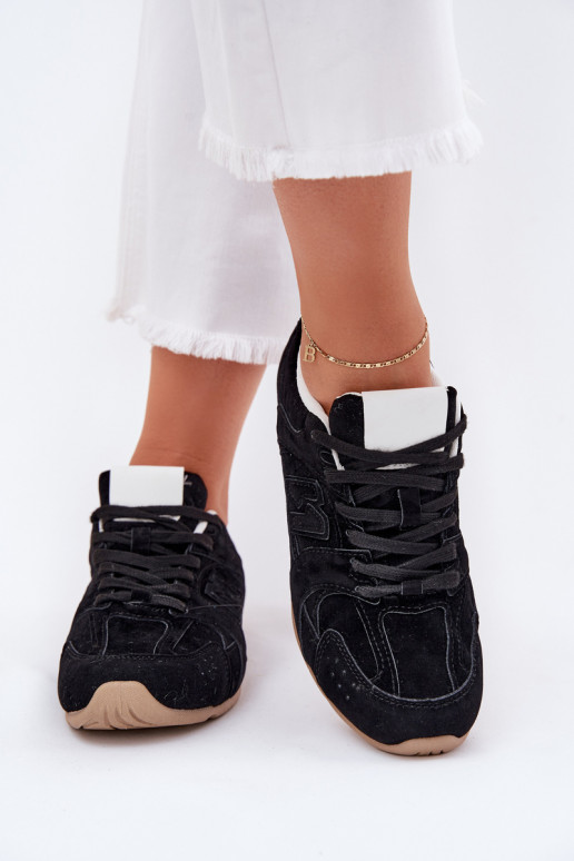 sportiniai bateliai  Z iš eko zomšosu Juodos spalvos Dorella