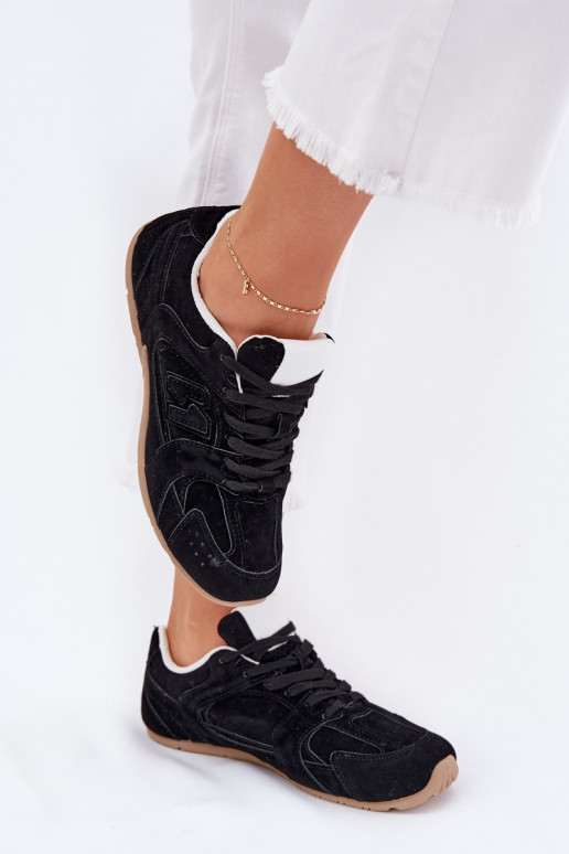 sportiniai bateliai  Z iš eko zomšosu Juodos spalvos Dorella