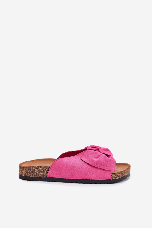 Moteriškos šlepetės  Kokardką rožinės spalvos Seressa